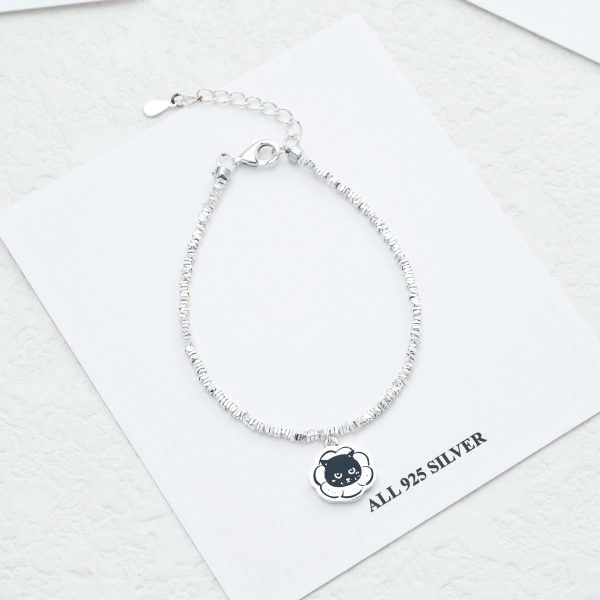 Ultra-Fine Crushed Silver Bracelet