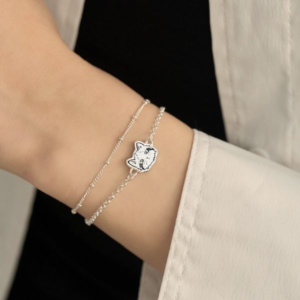 Stacked Double-Chain Bracelet Stacked Double-Chain Bracelet
