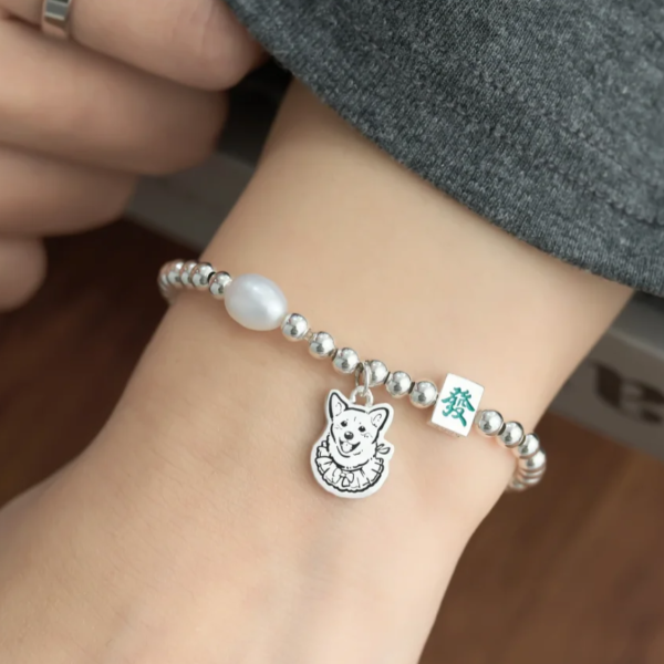Fortune Pearl Charm Bracelet